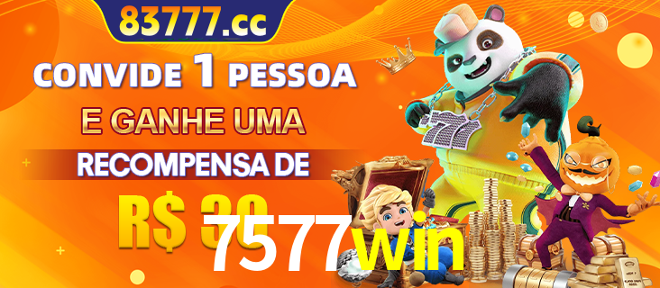 Banner institucional da 7577win sobre parceria de marcas e criação de uma marca de excelência, apresentando os mascotes de jogos populares como o Fortune Tiger.